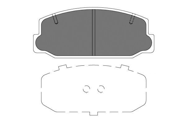 KAVO PARTS Комплект тормозных колодок, дисковый тормоз KBP-9126